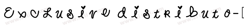 Exclusive distributo字体转换